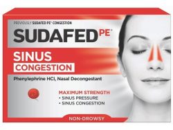 Sudafed PE Congestion (Generic Pseudoephedrine)